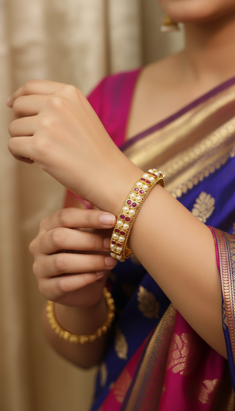 Premium Pearl Bangles